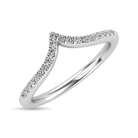 Thumbnail for Diamond 1/6 Ct.Tw. Chevron Ring in 14K White Gold