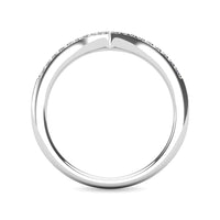 Thumbnail for Diamond 1/6 Ct.Tw. Chevron Ring in 14K White Gold