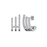 Thumbnail for 14K White Gold 1/4 Ct.Tw. Diamond Fashion Earrings