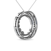 Thumbnail for Diamond 3/8 Ct.Tw. Circle Pendant in 14K White Gold