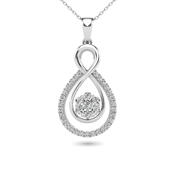 Diamond 1/3 Ct.Tw. Fashion Pendant in 14K White Gold