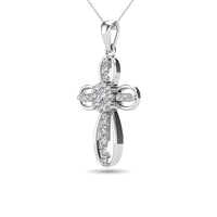 Thumbnail for Diamond 1/5 Ct.Tw. Cross Pendant in 14K White Gold
