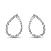 Thumbnail for 14K White Gold Diamond 2 Ct.Tw. Hoop Earrings
