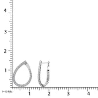 Thumbnail for 14K White Gold Diamond 2 Ct.Tw. Hoop Earrings