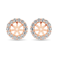 Thumbnail for 14K Rose Gold Diamond 1/4 Ct.Tw. Earrings Jacket