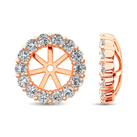 Thumbnail for 14K Rose Gold Diamond 1/4 Ct.Tw. Earrings Jacket