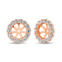 Thumbnail for 14K Rose Gold Diamond 2/5 Ct.Tw. Earrings Jacket