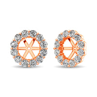 Thumbnail for 14K Rose Gold Diamond 1/2 Ct.Tw. Earrings Jacket