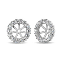 Thumbnail for 14K White Gold Diamond 1/4 Ct.Tw. Earrings Jacket