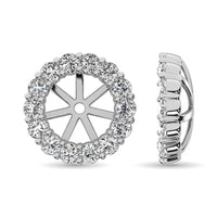 Thumbnail for 14K White Gold Diamond 1/3 Ct.Tw. Earrings Jacket