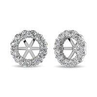 Thumbnail for 14K White Gold Diamond 1/2 Ct.Tw. Earrings Jacket