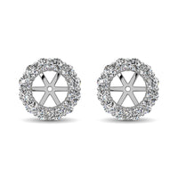 Thumbnail for 14K White Gold Diamond 3/4 Ct.Tw. Earrings Jacket