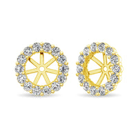 Thumbnail for 14K Yellow Gold Diamond 1/4 Ct.Tw. Earrings Jacket
