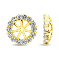 Thumbnail for 14K Yellow Gold Diamond 1/4 Ct.Tw. Earrings Jacket