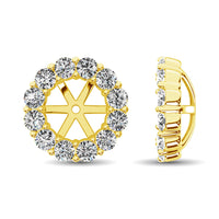 Thumbnail for 14K Yellow Gold Diamond 1/2 Ct.Tw. Earrings Jacket