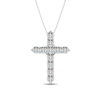 Thumbnail for Diamond 1 1/8 Ct.Tw. Cross Pendant in 14K White Gold