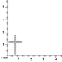 Thumbnail for Diamond 2/7 Ct.Tw. Cross Pendant in 14K White Gold