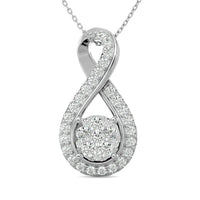 Thumbnail for Diamond 1/2 ct tw Fashion Pendant in 14K White Gold