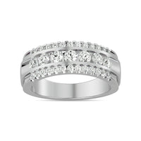 Thumbnail for Diamond 1 ct tw Machine Band in 14K White Gold
