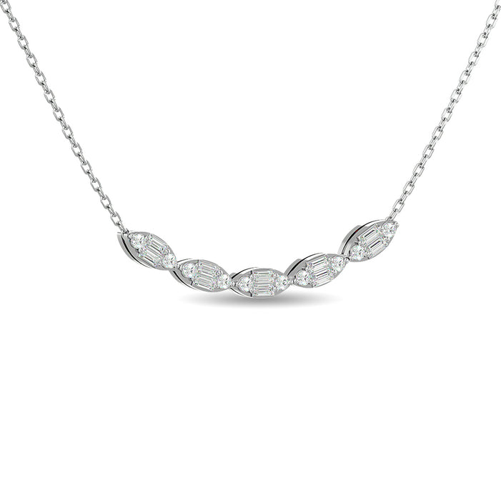 Diamond 1/2 ct tw Fashion Necklace in 14K White Gold