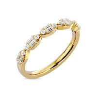 Thumbnail for Diamond 1/4 Ct.Tw. Stack Band in 14K Rose Gold
