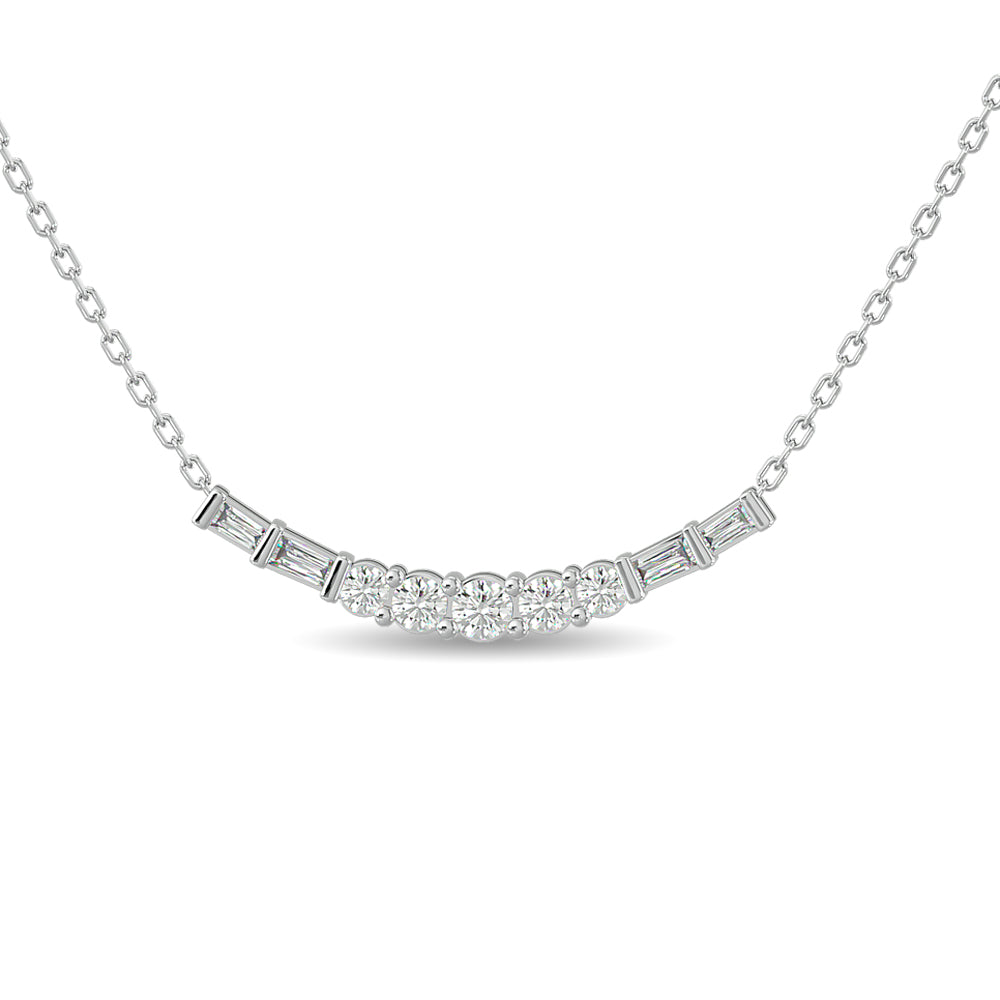 Diamond 3/8 Ct.Tw. Fashion Necklace in 14K White Gold