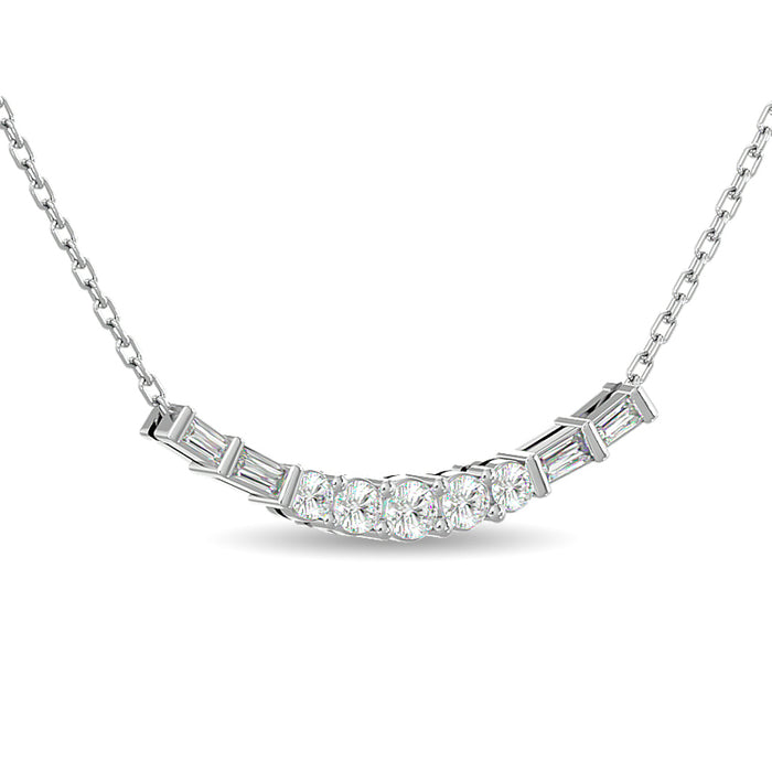 Diamond 3/8 Ct.Tw. Fashion Necklace in 14K White Gold