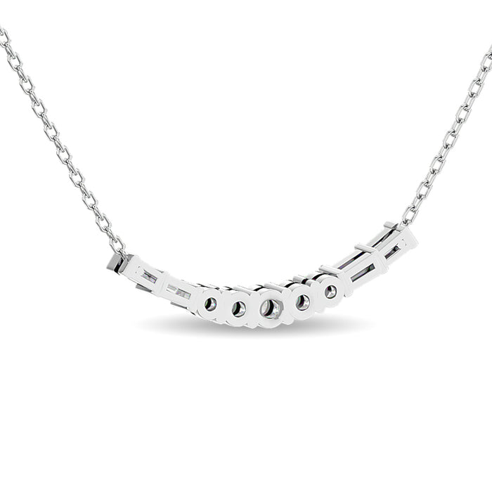 Diamond 3/8 Ct.Tw. Fashion Necklace in 14K White Gold