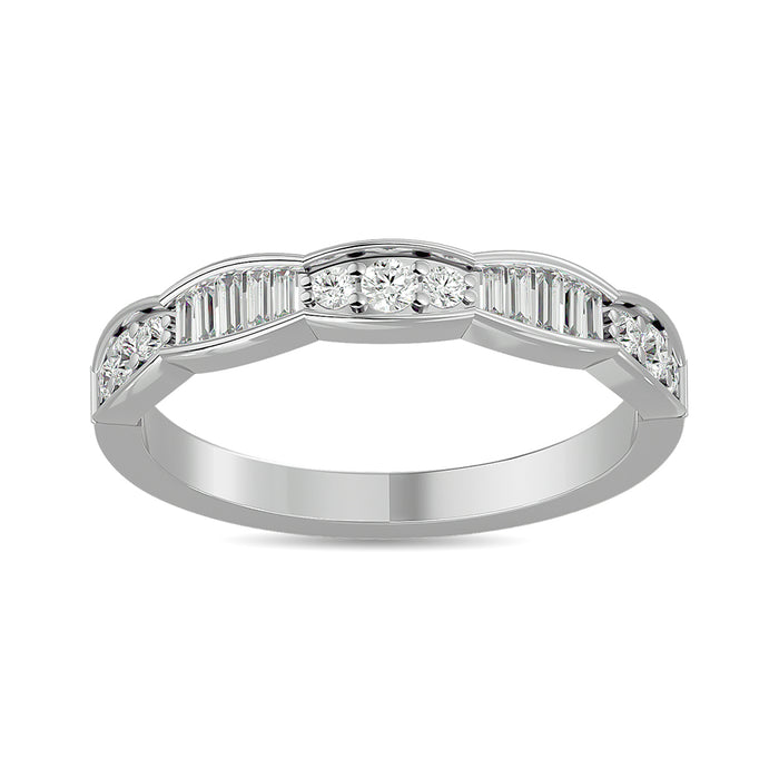 Diamond 1/3 ct tw Stack Band in 14K White Gold