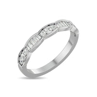 Thumbnail for Diamond 1/3 ct tw Stack Band in 14K White Gold