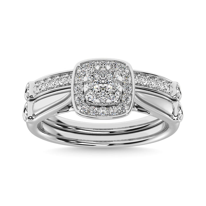 Diamond 1/2 Ct.Tw. Bridal Ring in 14K White Gold