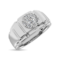 Thumbnail for Diamond 1/2 Ct.Tw. Mens Fashion Ring in 14K White Gold