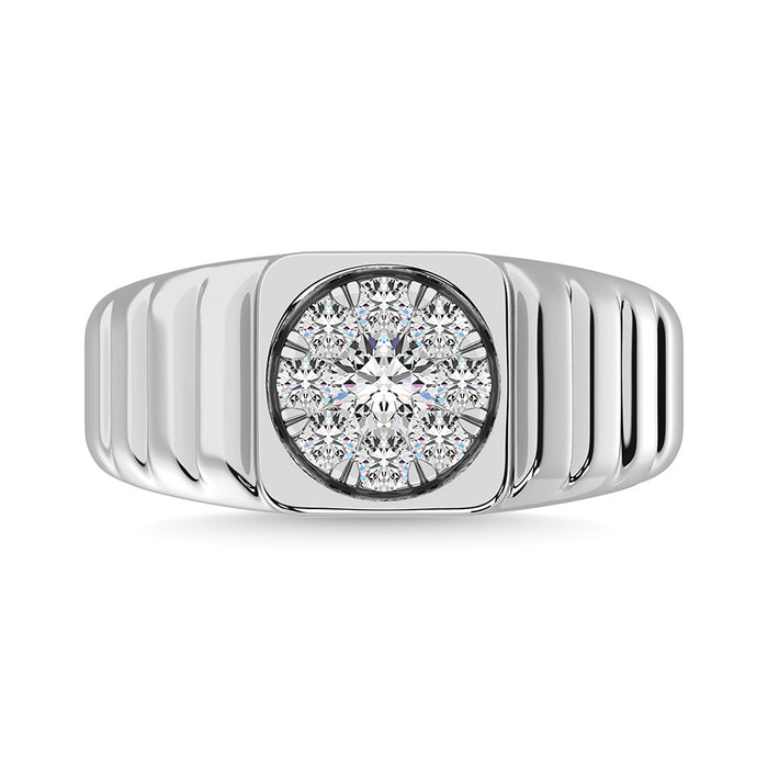 Diamond 3/4 Ct.Tw. Mens Fashion Ring Ring in 14K White Gold