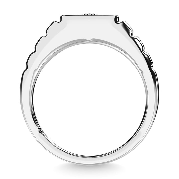 Diamond 3/4 Ct.Tw. Mens Fashion Ring Ring in 14K White Gold