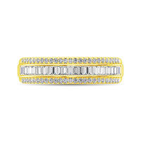 Thumbnail for 14K Yellow Gold Round and Baguette Diamond 2/5 Ct.Tw. Anniversary Band