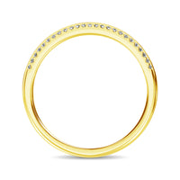 Thumbnail for 14K Yellow Gold Round and Baguette Diamond 2/5 Ct.Tw. Anniversary Band