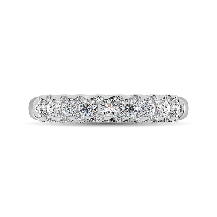 10K White Gold Diamond 1/2 Ct.Tw. Anniversary Ring