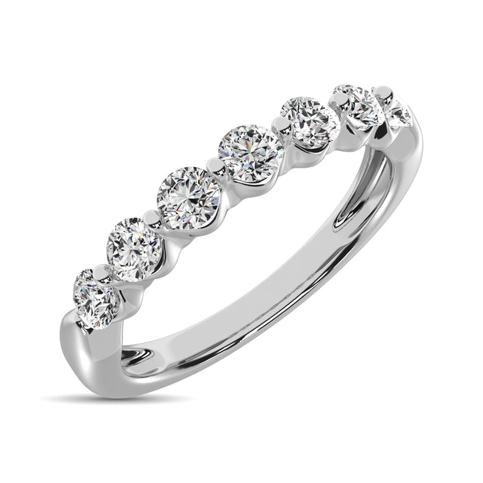 10K White Gold Diamond 1/2 Ct.Tw.  Ladies Band