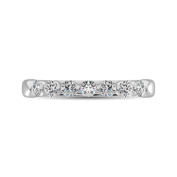 10K White Gold Diamond 1/2 Ct.Tw.  Ladies Band