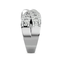 Thumbnail for Diamond 1 ct tw Crossover Fashion Ring in 14K White Gold