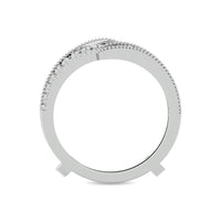Thumbnail for Diamond 1/2 ct tw Round and Tapper Guard Ring  in 14K White Gold