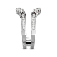 Thumbnail for Diamond 1/2 ct tw Round Cut Guard Ring  in 14K White Gold