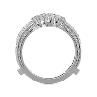Thumbnail for Diamond 1/2 ct tw Round Cut Guard Ring  in 14K White Gold