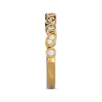Thumbnail for Diamond 1/6 ct tw Stack Band in 14K Yellow Gold