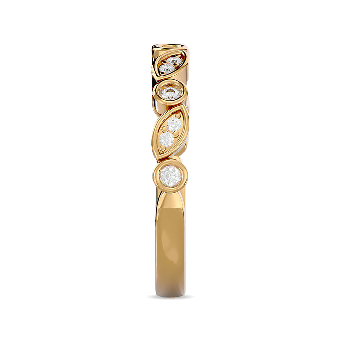 Diamond 1/6 ct tw Stack Band in 14K Yellow Gold