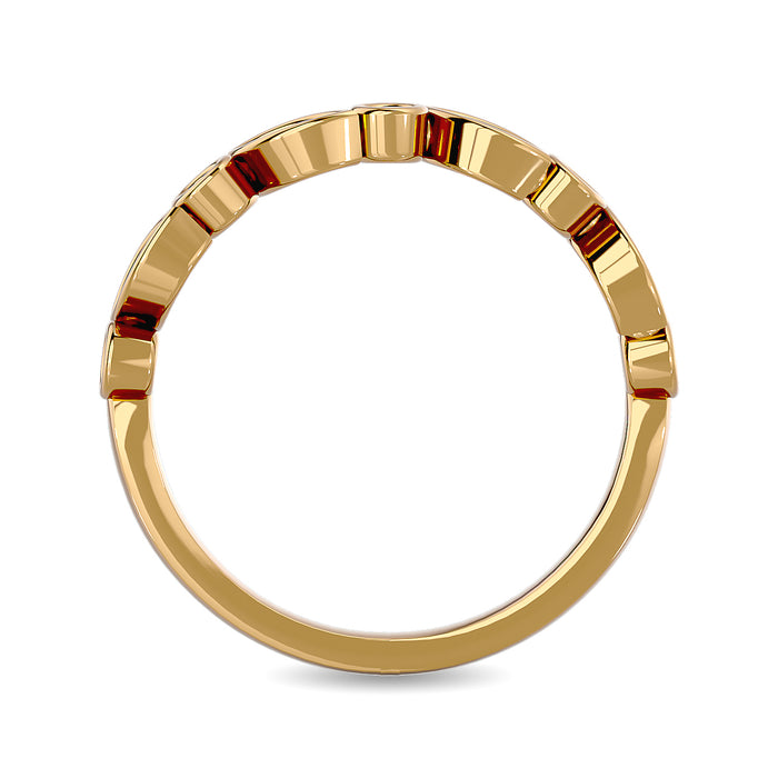 Diamond 1/6 ct tw Stack Band in 14K Yellow Gold