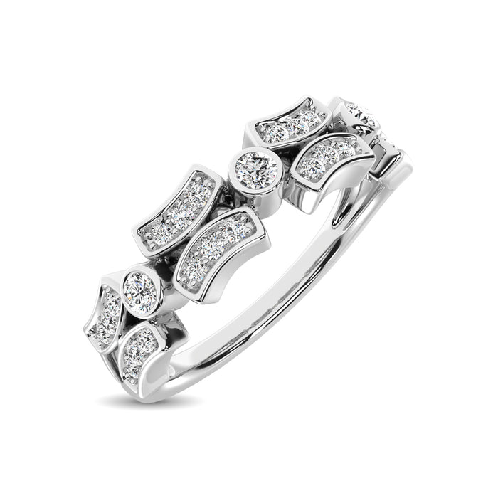 Diamond 1/5 Ct.Tw. Stackable Band in 14K White Gold