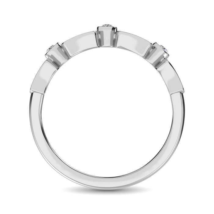 Diamond 1/5 Ct.Tw. Stackable Band in 14K White Gold