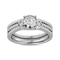 Thumbnail for Diamond 1/2 ct tw Bridal Ring in 14K White Gold