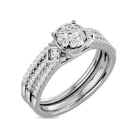 Thumbnail for Diamond 1/2 ct tw Bridal Ring in 14K White Gold